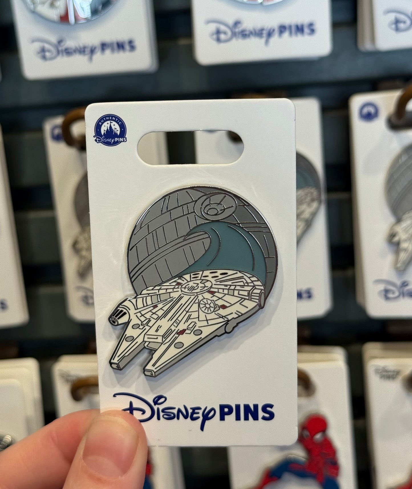Millennium Falcon and the Death Star