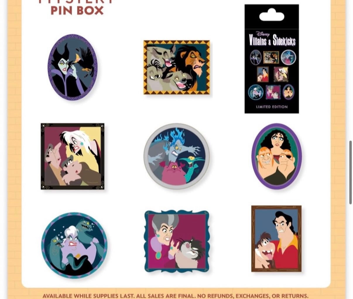Villains & Sidekicks Mystery Box