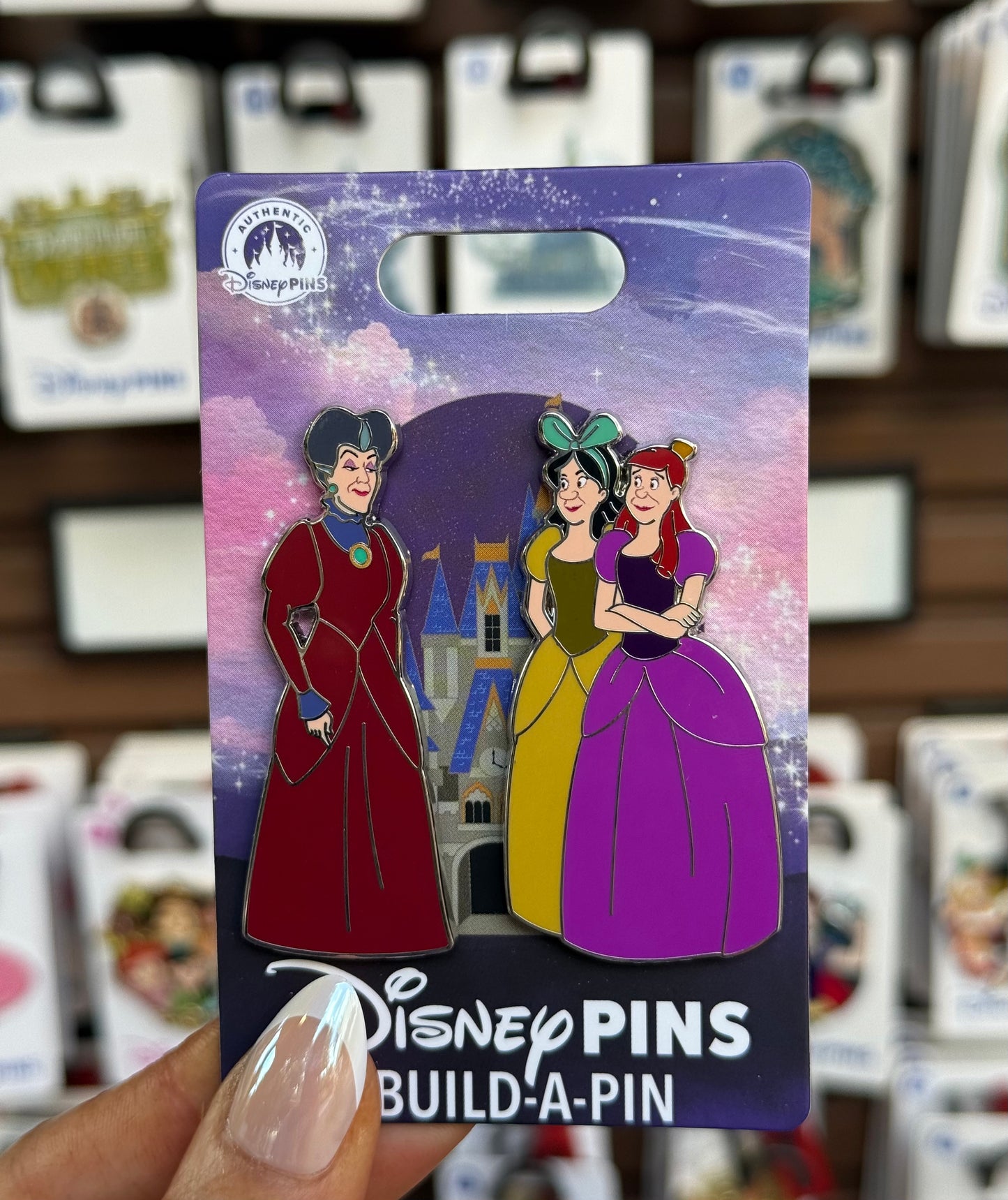 Step Sisters & Lady Tremaine Build A Pin
