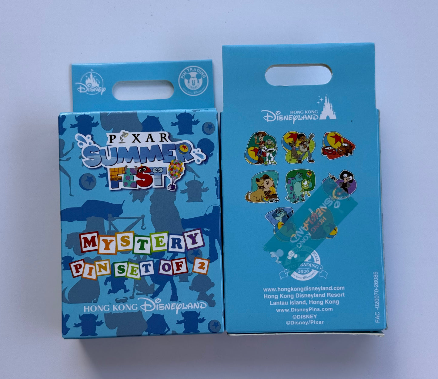 HKDL Mystery Pin Set Pixar~ 2 pins