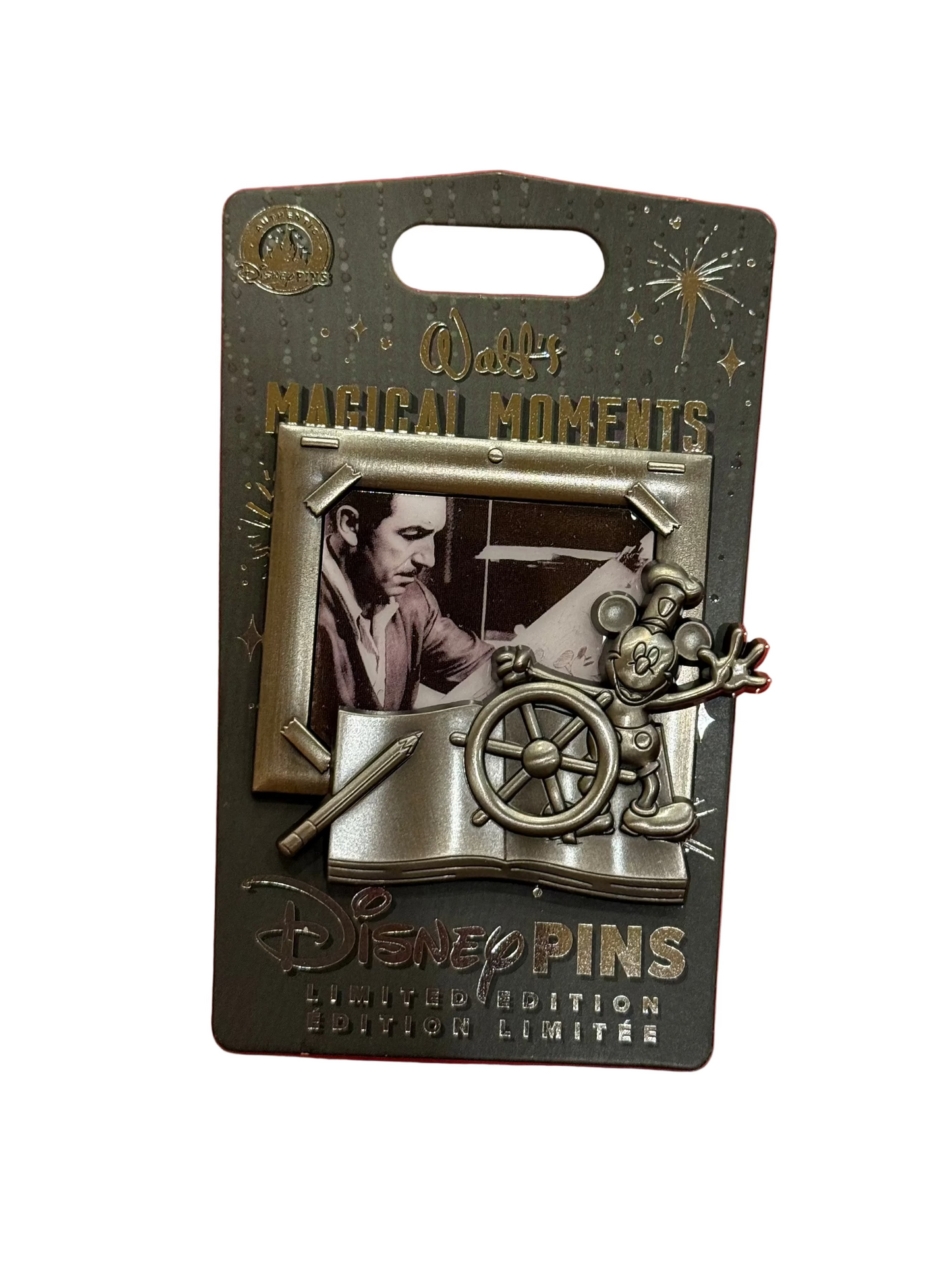 Disney Walt's Magical Moments 2026 POM 1/12 LE 2500 Pin NOC Steamboat Willie