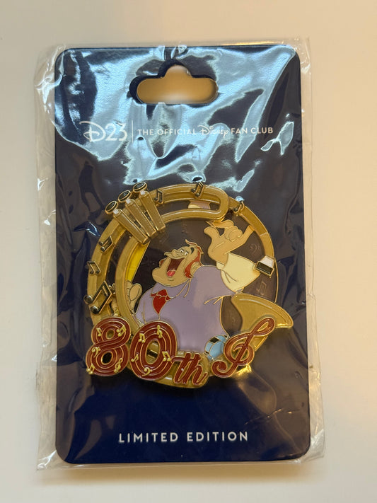 Disney D23 2026 80th Anniversary Casey At Bat LE 1000 pin
