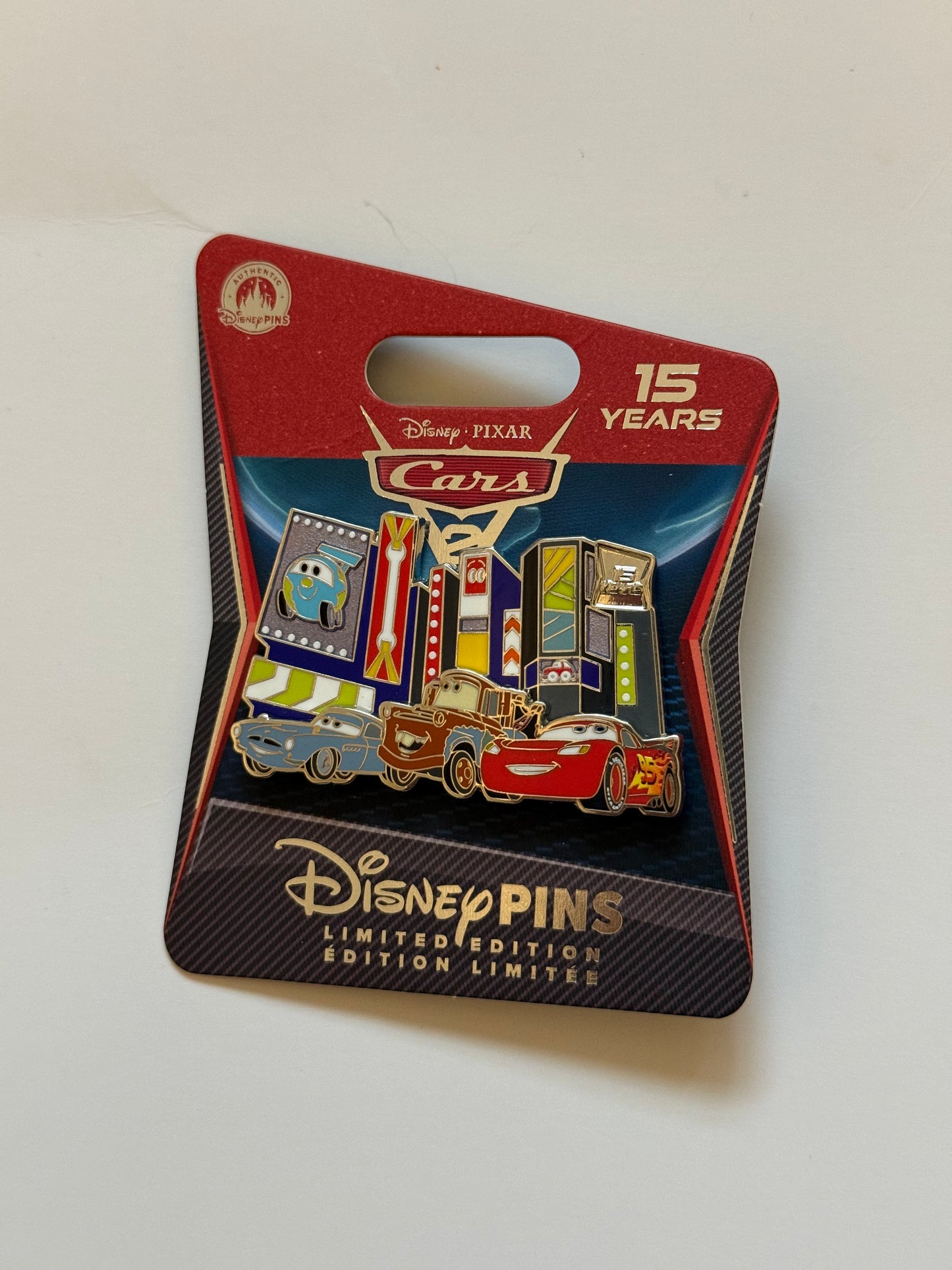 Disney Pixar Cars 2 15th Anniversary Limited Edition LE 2500 Disney Pin