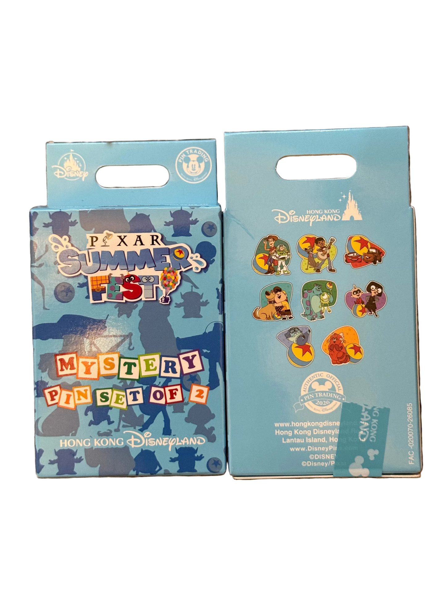 HKDL Mystery Pin Set Pixar